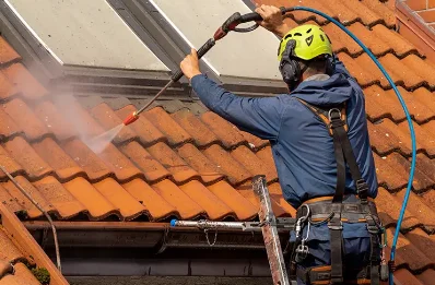 Démoussage et hydrofuge de toiture au Montet